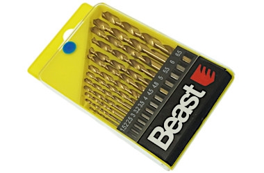 TWIST DRILL SET WHITE 1.5-6.5MM HSS 13X