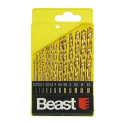 TWIST DRILL SET WHITE 1.5-6.5MM HSS 13X