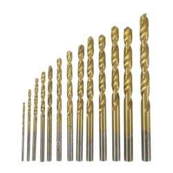 TWIST DRILL SET WHITE 1.5-6.5MM HSS 13X