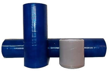 FOLIA OCHRONNA SAMOPRZYLEPNA NIEBIESKA 125MMx30M 45um UV 60DAYS