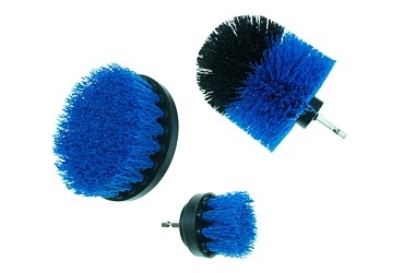 JEU DE BROSSES NYLON 3X 5-8.5-10CM HEX SHANK