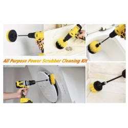 SZCZOTKI DO CZYSZCZENIA NA WIERTARKĘ DETAILING NYLON 3X 5-8.5-10CM HEX SHANK