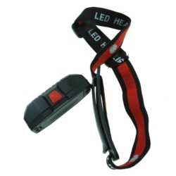 KOPFLAMPE COB 3W+ COB RED light 2xAAA