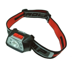 KOPFLAMPE LED 3W+ 2red LED SENSOR 900mAh lithium USB