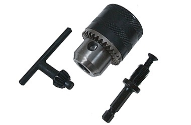 DRILL CHUCK WITH HEX ADAPTER 3/8'' 1.5-10MM 3X