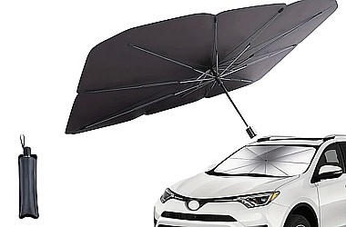 COUVERTURE DU PARE-BRISE AVANT DE LA VOITURE 138x78CM 'UMBRELLA' TYPE