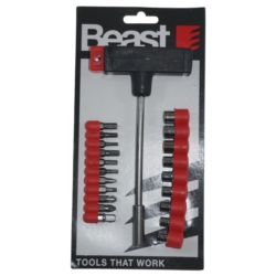 UCHWYT 'T' Z KOŃCÓWKAMI I NASADKAMI 21EL 21X