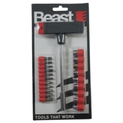 UCHWYT 'T' Z KOŃCÓWKAMI I NASADKAMI 21EL 21X