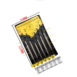 JEU DE TOURNEVIS HORLOGER 6X
