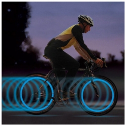 LED LAMPKA DO SZPRYCH W ROWERZE MIGAJĄCA LED BIKE 3-FUNCT. PP no batteries
