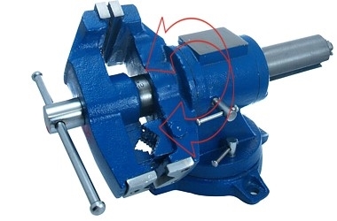 SVERAK OBROTNY DUAL JAWS 100MM 15.5KG 2xSWIVEL