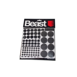 PROTECTOR FIELTRO PARA MUEBLES 125X BLACK FELT MIX SIZE