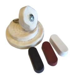 ZESTAW PAST POLERSKICH DO POLEROWANIA, CZYSZCZENIA 7X, BUFFING PADS, POLISHING PASTES