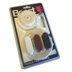 ZESTAW PAST POLERSKICH DO POLEROWANIA, CZYSZCZENIA 7X, BUFFING PADS, POLISHING PASTES