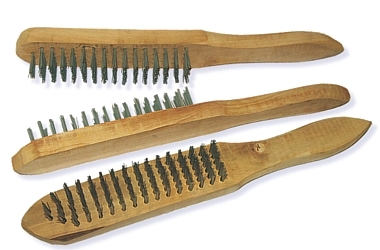 SZCZOTKA STALOWA DRUCIANA ZESTAW 3 SZCZOTKI 3X 4-5-6R STEEL