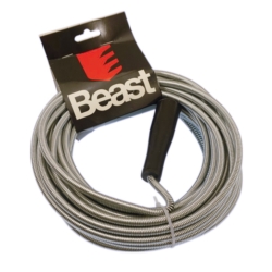 PRZETYKACZ RUR - SPIRALA KANALIZACYJNA - ŻMIJKA 8MMx10M ZINC PLATED