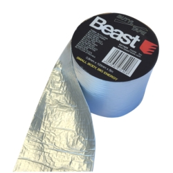 TAŚMA BUTYLOWA SREBRNA USZCZELNIAJĄCA WODOODPORNA 0,8MM x 100MM x 5M BUTYL WATERPROOF SILVER UV