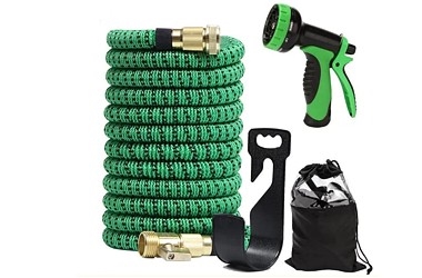 WĄŻ OGRODOWY ROZCIĄGLIWY ELASTYCZNY 23M PISTOLET 1/2-3/4" 23M EXPANDABLE 10 FUNCTIONS GOLD