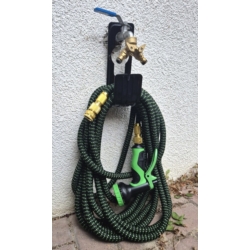 WĄŻ OGRODOWY ROZCIĄGLIWY ELASTYCZNY 23M PISTOLET 1/2-3/4" 23M EXPANDABLE 10 FUNCTIONS GOLD