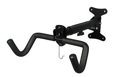 WIESZAK  REGULOWANY NA ROWER NA SCIANĘ 28-40CM max 28KG, ALU