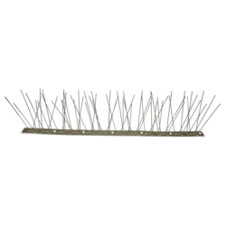 TAUBENSPIKES 10X 50CM STAINLESS BASE, SPIKES:6-4-6-4, W:8.5, H:11.8CM