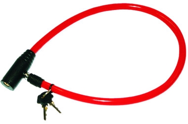 CABLE BIKE LOCK 600MM COLOR MIX