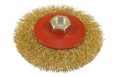 SPAZZOLA CIRCOLARE METALLICA M14 100MM FLAT STRAIGHT