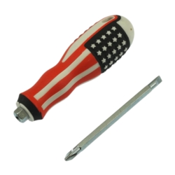 WKRĘTAK ŚRUBOKRĘT DWUSTRONNY PŁASKI I KRZYŻAK 2 IN 1 DOUBLE END US-FLAG 65-120MM