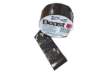  0,8MM x 50MM x 5M BUTYL WATERPROOF BLACK