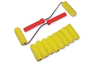 SET DI RULLI PER PITURA IN SPUGNA 2+10X 100MM FOAM