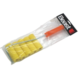 SET OF SPONGE PAINT ROLLERS 1+5X 100MM FOAM