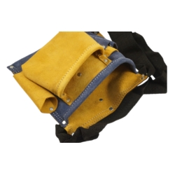 WERKZEUGGURTEL LEATHER 5 POCKETS LEATHER DOUBLE COLOUR