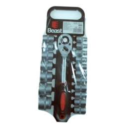 KLUCZE NASADOWE Z GRZECHOTKĄ 8-32MM 1/2" CV 19X