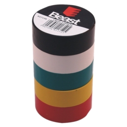 CINTA AISLANTE DE COLORES 19MMx10M 5ROLLS