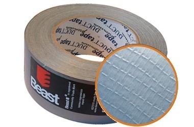 TAŚMA NAPRAWCZA SREBRNA ZBROJONA 50MMx50M DUCT TAPE GAFFA REINFORCED SILVER