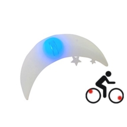 LED LAMPKA DO SZPRYCH W ROWERZE MIGAJĄCA LED BIKE 3-FUNCT. PP no batteries