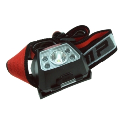 KOPFLAMPE LED 3W+ 2red LED SENSOR 900mAh lithium USB