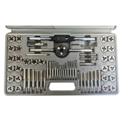 ZESTAW NARZYNEK I GWINTOWNIKÓW 60SZT. 60X M3-M12 4-1/2" NC NF PROFI INCH AND METRIC