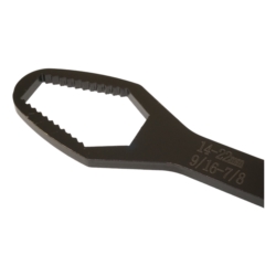 KLUCZ UNIWERSALNY PŁASKI OCZKOWY 260MM 8 - 22MM BLACK
