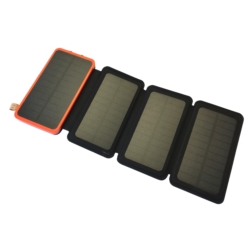 POWERBANK SOLARNY, ROZKŁADANY PRZENOŚNY LATARKA 20000 mAh, Li-Polymer, 4 SOLAR PANEL, 15.5*8*3.3CM