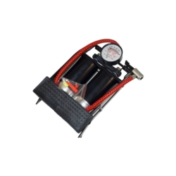 POMPE A PIED AVEC MANOMETRE 2 CYLINDERS