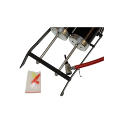 POMPE A PIED AVEC MANOMETRE 2 CYLINDERS