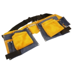 BORSA DI CUOIO PER UTENSILI LEATHER LEATHER DOUBLE COLOUR