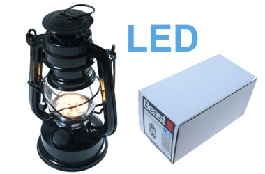 LAMPADA "A PETROLIO" LED 190MM 15 LED BLACK ROSE 4xAA
