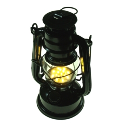 LAMPADA "A PETROLIO" LED 190MM 15 LED BLACK ROSE 4xAA
