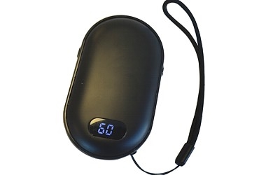 OGRZEWACZ ELEKTRYCZNY DO DŁONI POWERBANK 45-60C 2400 mAh USB-C 58x102mm