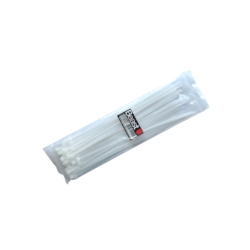OPASKA TRYTKA TAŚMA KABLOWA ZACISKOWA BIAŁA 50SZT 300x4.7MM WHITE NYLON 50X
