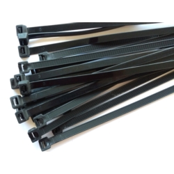 CABLE TIE SET 530x7.6MM BLACK NYLON 20X