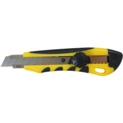 NÓŻ ŁAMANY WYSUWANY DO TAPET 18MM TPR HANDLE WHEEL METAL