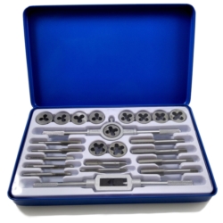 TAP AND DIE SET 24X ALLOY STEEL METAL CASE PROFI